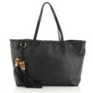 Gucci Bamboo Tassel Tote Leather Large--Authentic Vintage